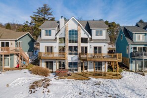 Exterior - Lakefront Escape with Deck, Firepit & Views (McHenry)