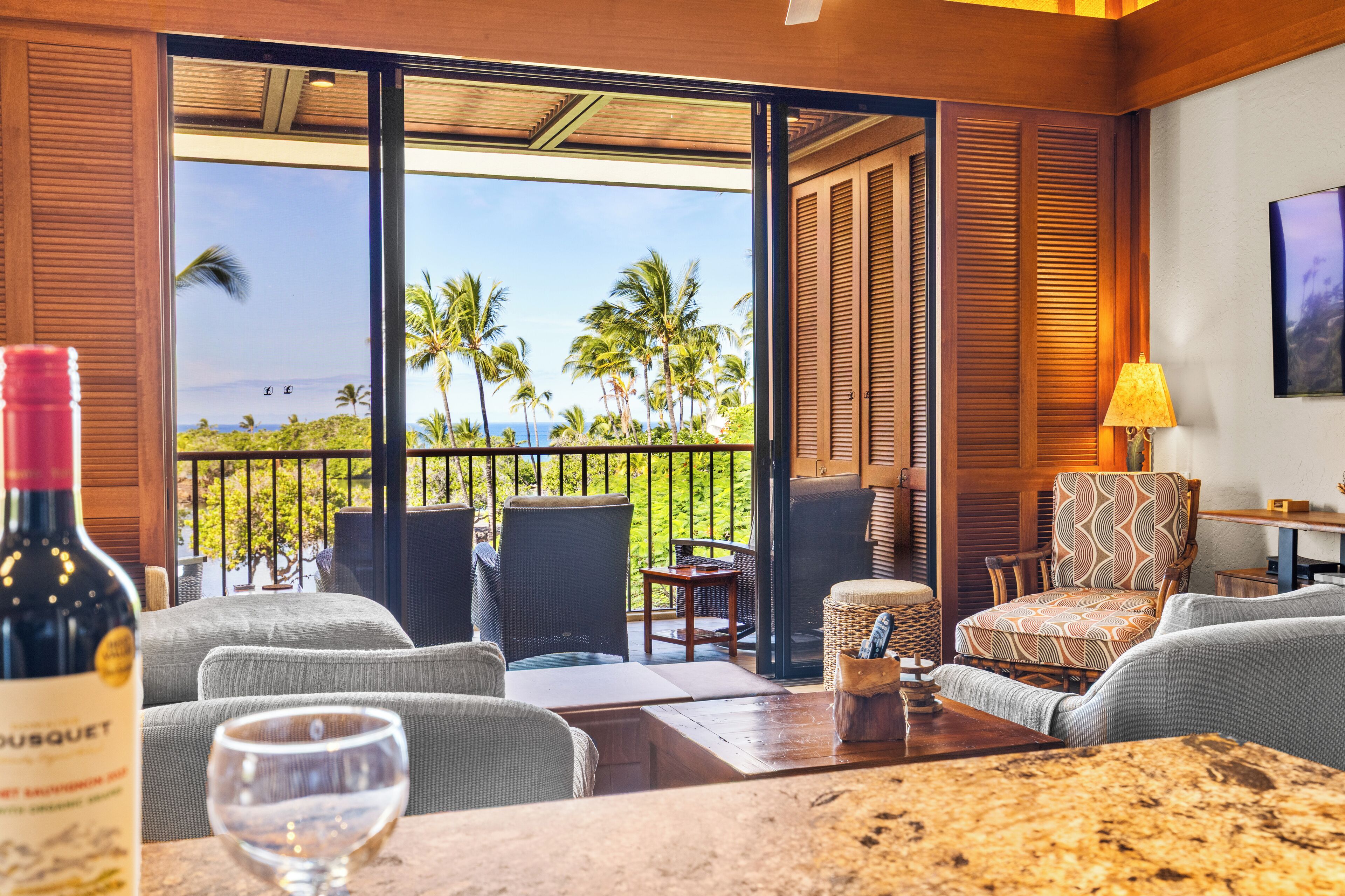 TV, DVD player, stereo