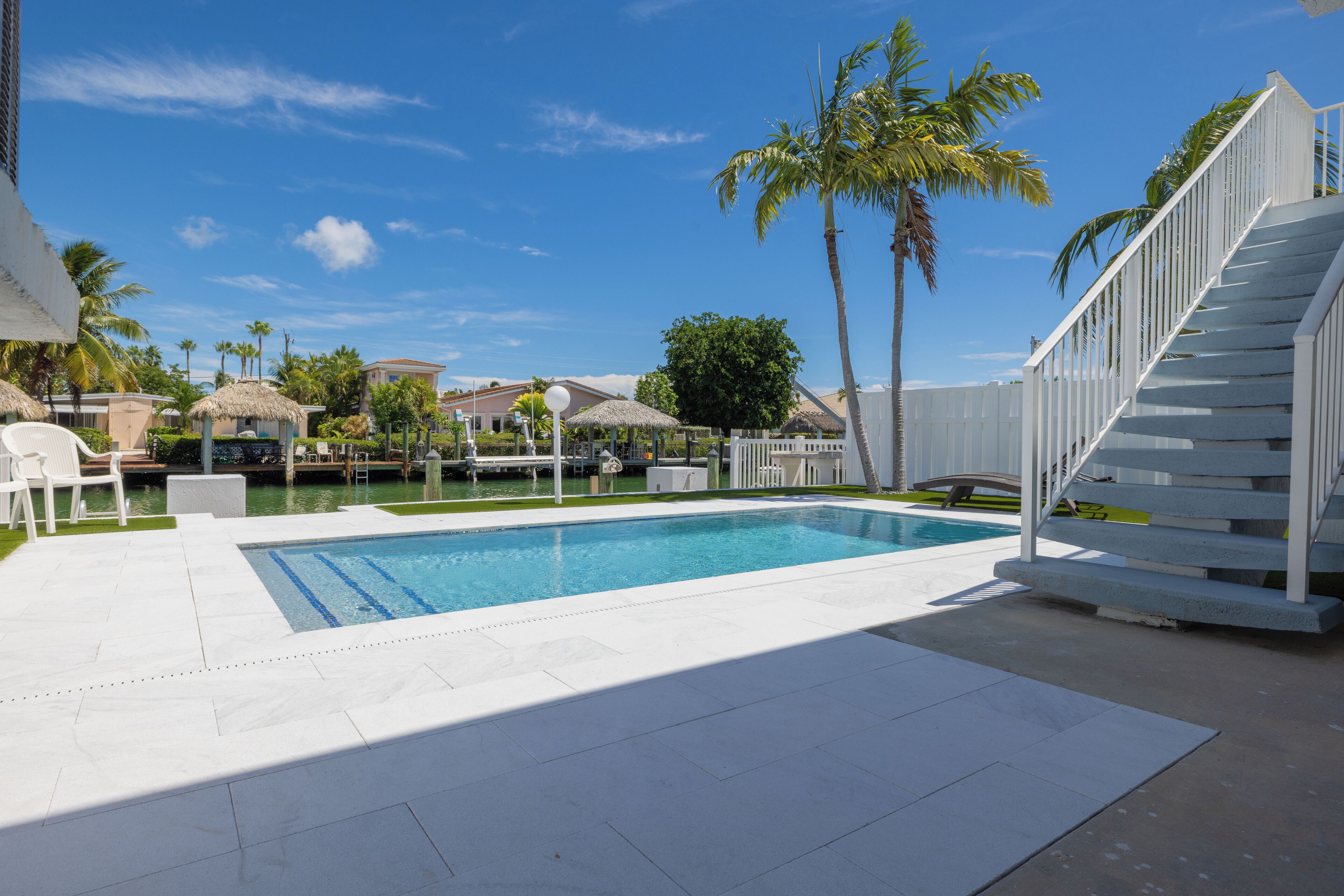 A heated pool