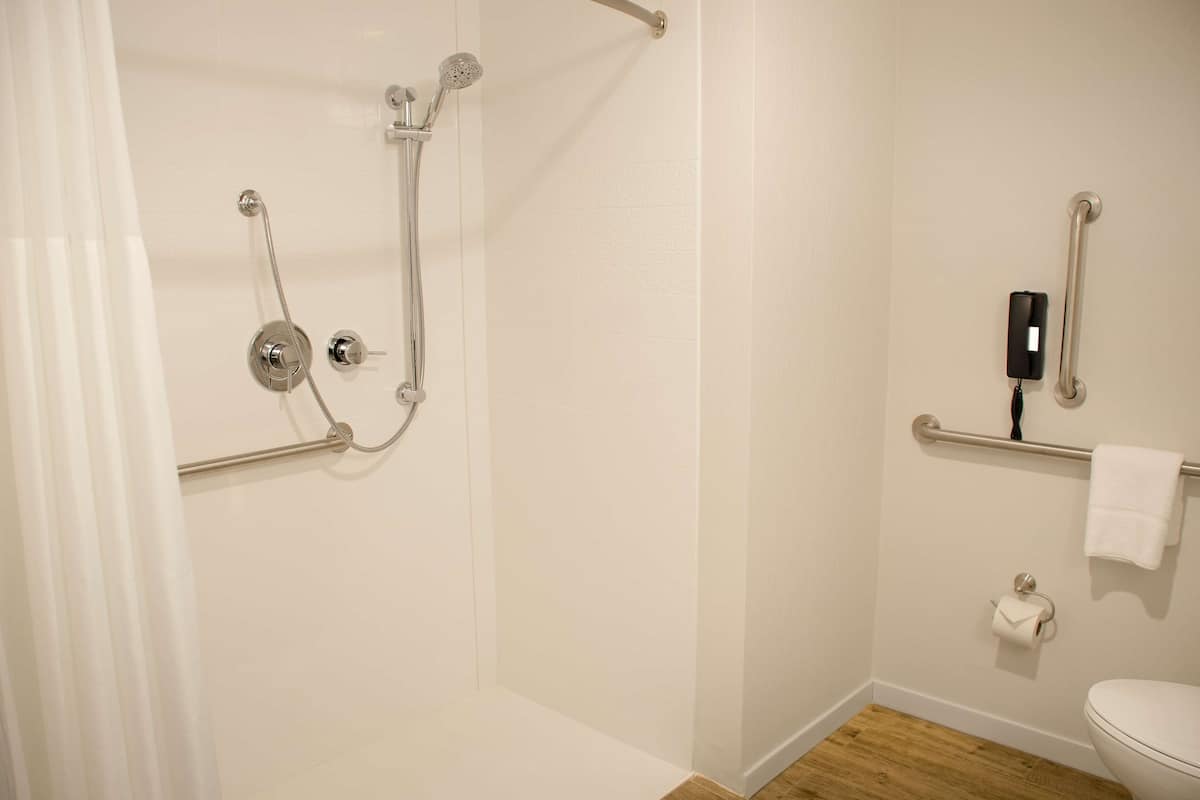 Free toiletries, hair dryer, towels