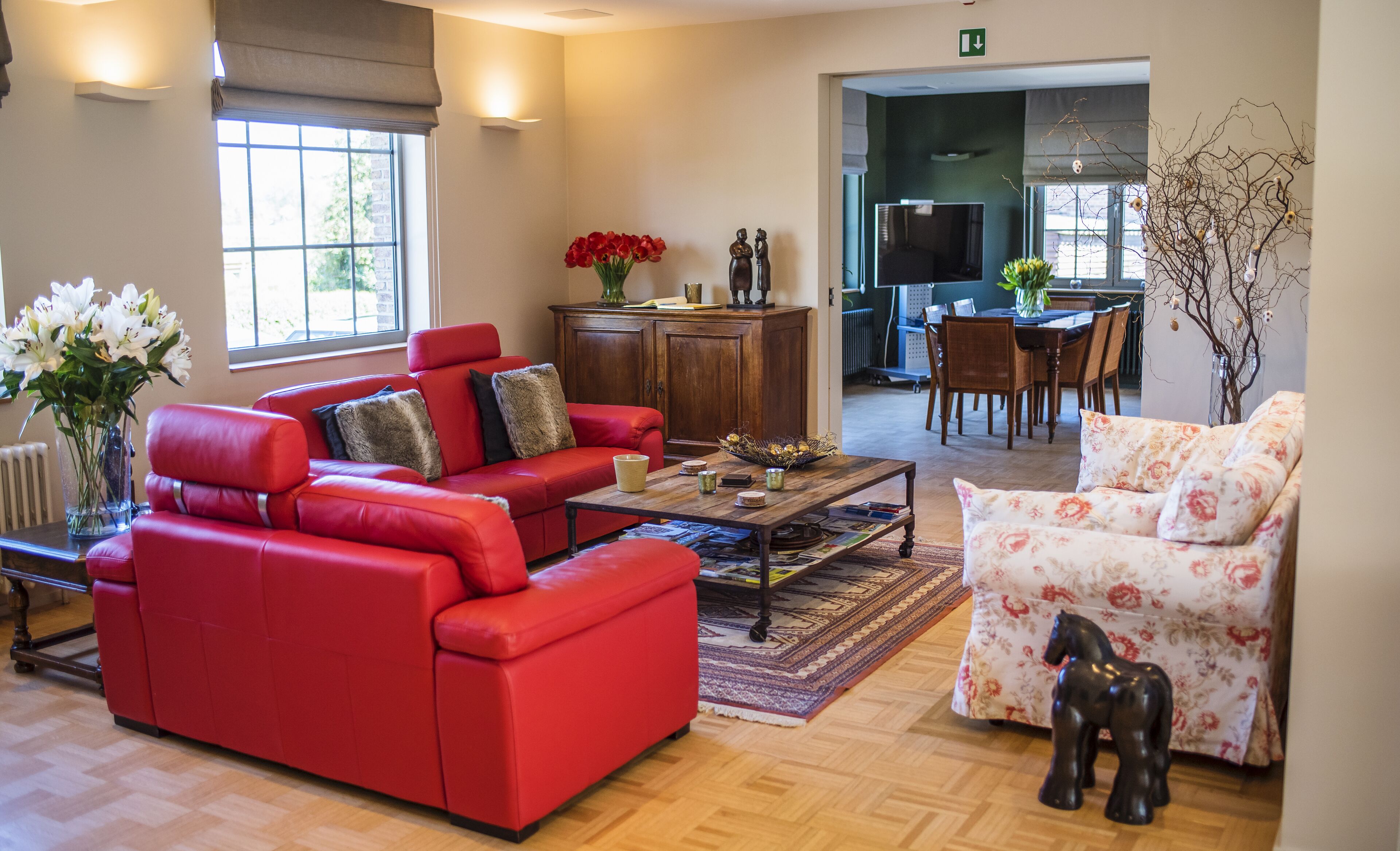 Sitteområde i lobbyen