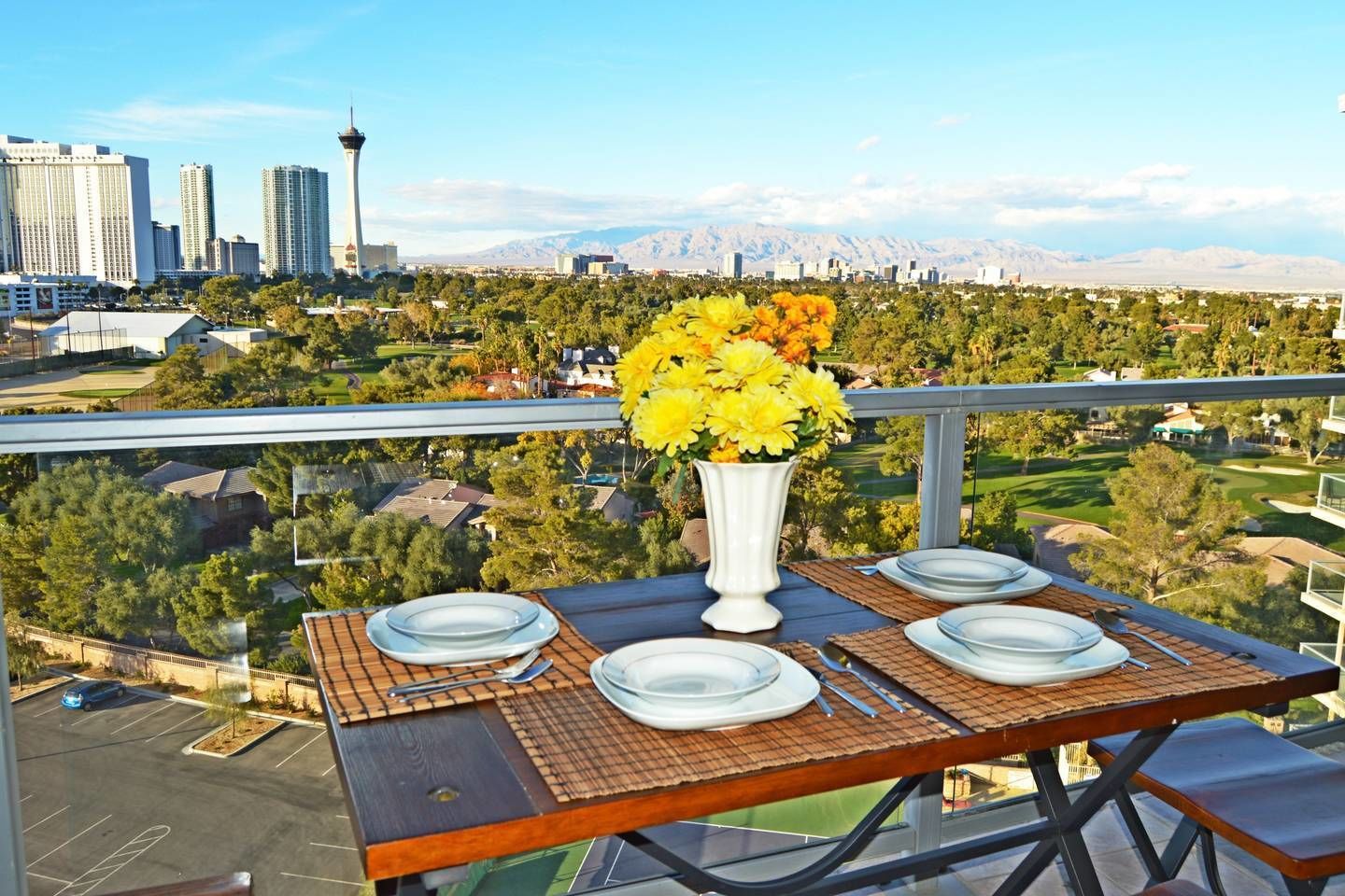 Suite Comfort, 2 kamar tidur, dapur, pemandangan gunung | Balkon