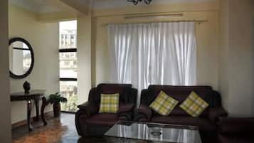 Apartment, Balcony | Living area | Flat-screen TV