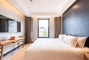 Superior-Doppelzimmer | Hochwertige Bettwaren, Minibar, Zimmersafe, Schreibtisch