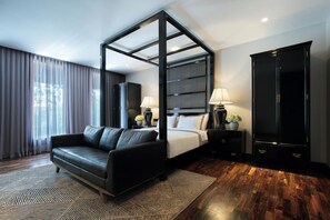 Suite junior | Sábanas de algodón egipcio, caja fuerte, tabla de planchar con plancha