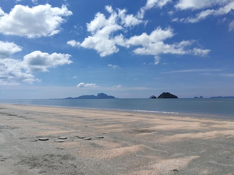 En la playa
