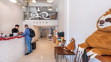 Mostrador para check-in y check-out
