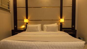 1 室のベッドルーム、エジプト綿のシーツ、高級寝具、デスク