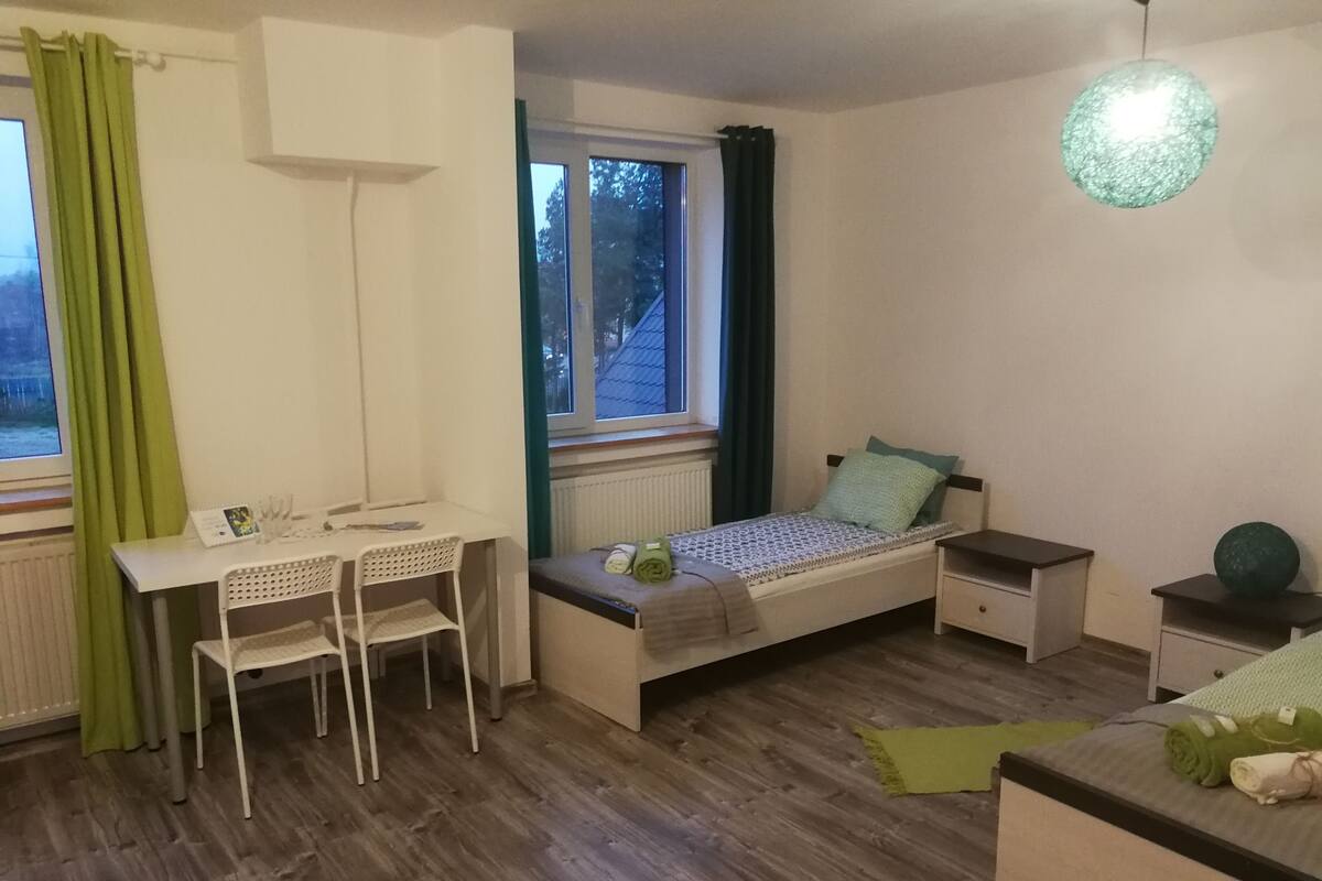 Individually decorated, iron/ironing board, bed sheets