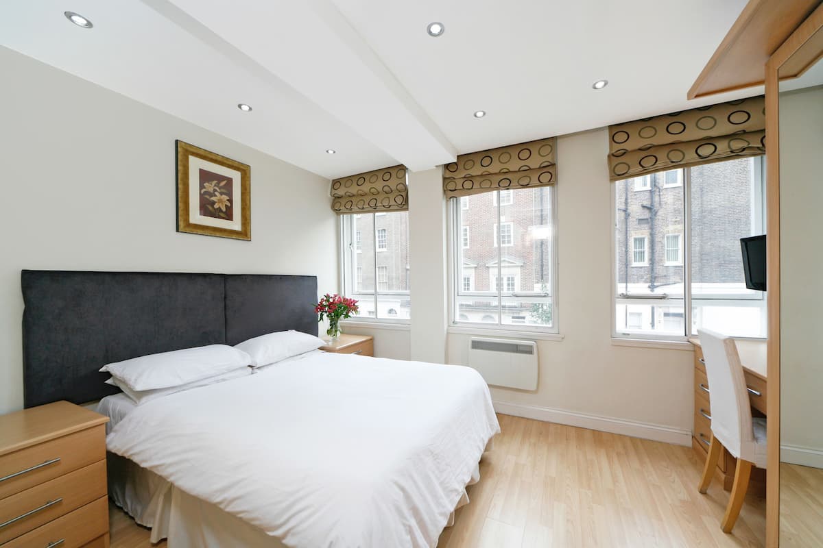 1 bedroom, blackout curtains, iron/ironing board, free WiFi