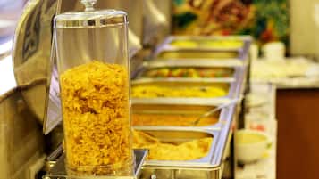 Daily buffet breakfast for a fee