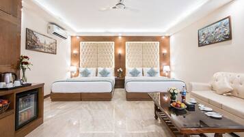 Memory-foam beds, individually furnished, desk, laptop workspace