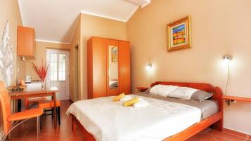 Honeymoon Studio, Terrace, Sea View | Desk, iron/ironing board, free WiFi