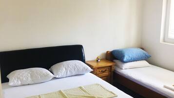 1 bedroom, desk, soundproofing, iron/ironing board