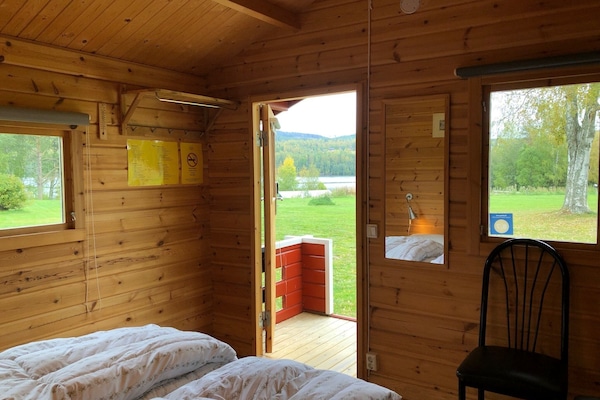 Casa de campo standard, 2 camas de solteiro, banheiro compartilhado, vista para o rio | Roupas de cama antialérgicas