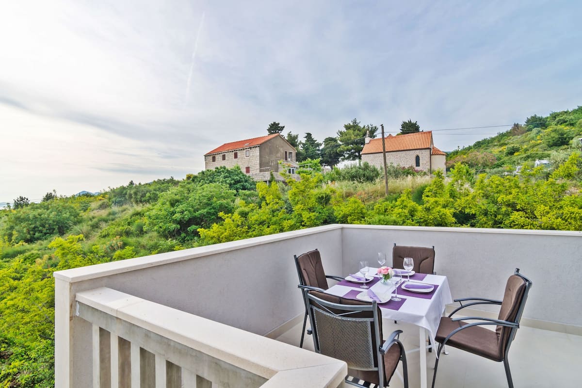 Apartment, 1 Bedroom, Terrace, Sea View | Balkoni