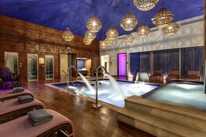 Body treatments, hydrotherapy, facials, 7 treatment rooms