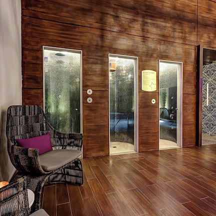 Body treatments, hydrotherapy, facials, 7 treatment rooms