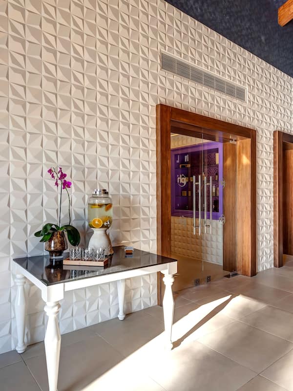 Outdoor wedding area