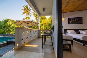 Family Room, Pool View | Premium bedding, minibar, in-room safe, desk - Hoi An Corn Riverside Villa (Da Nang)