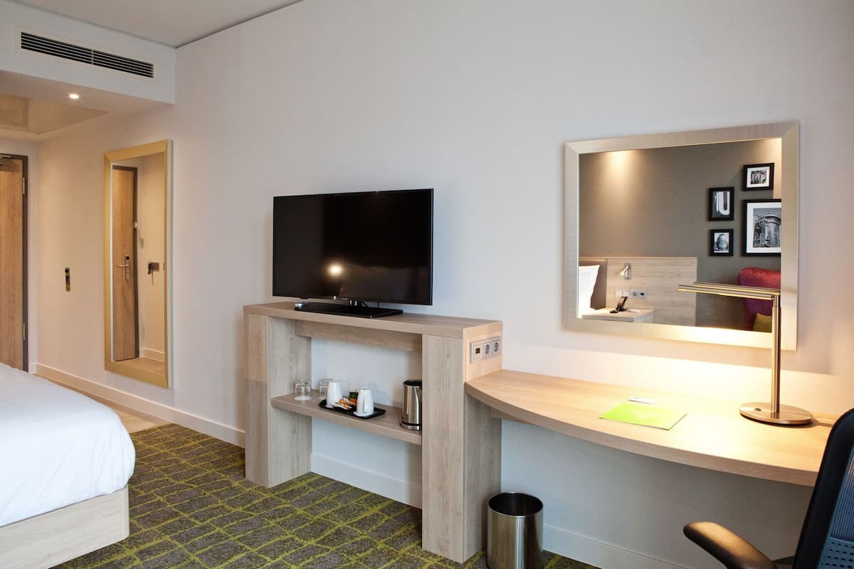 In-room safe, desk, blackout curtains, soundproofing