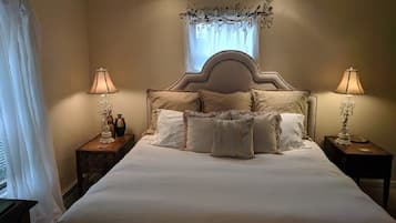 Premium bedding, individually decorated, individually furnished