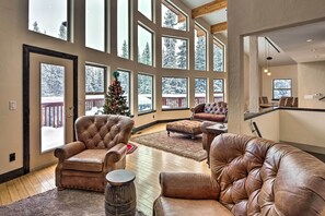 Luxury Chalet | Living area | Flat-screen TV - Chalet Elevation (Breckenridge)
