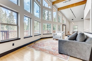Luxury Chalet | Living area | Flat-screen TV - Chalet Elevation (Breckenridge)