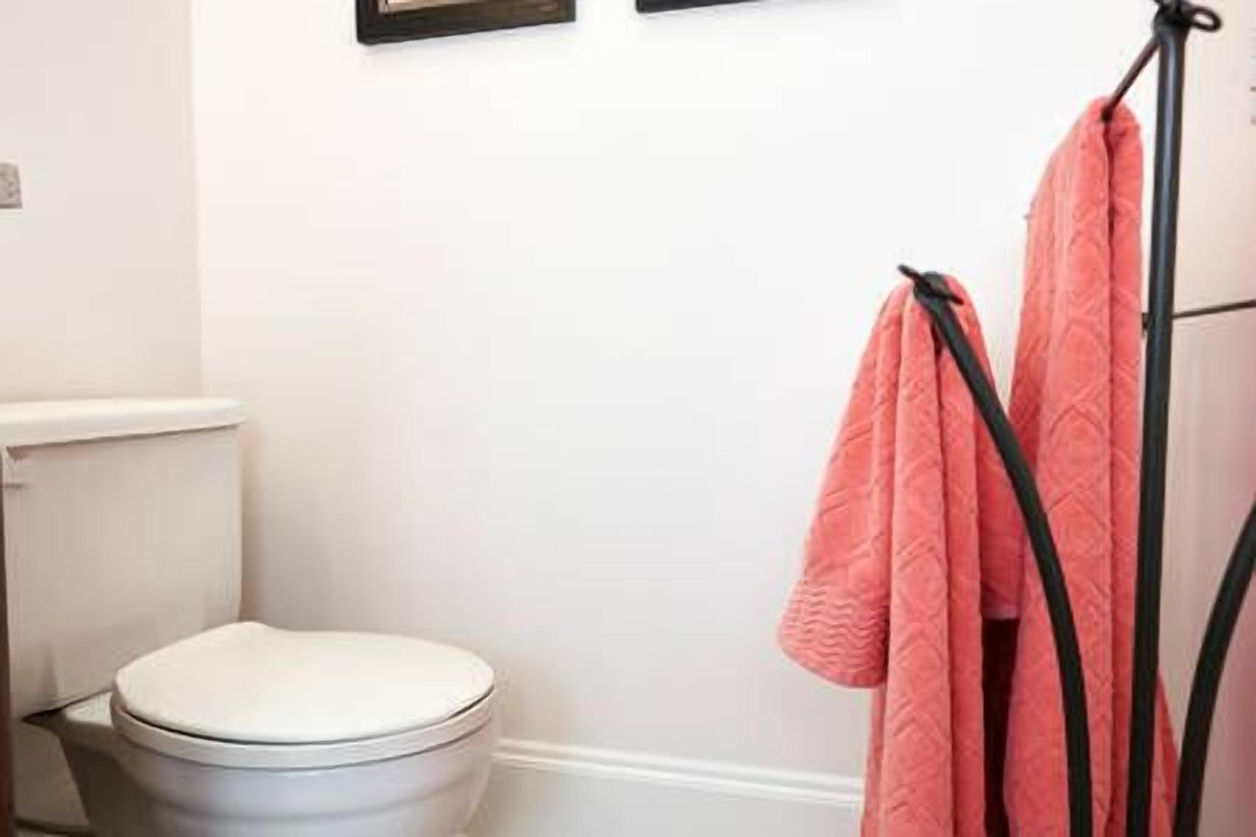 suite, 1 king bed | bathroom | shower, free toiletries, towels