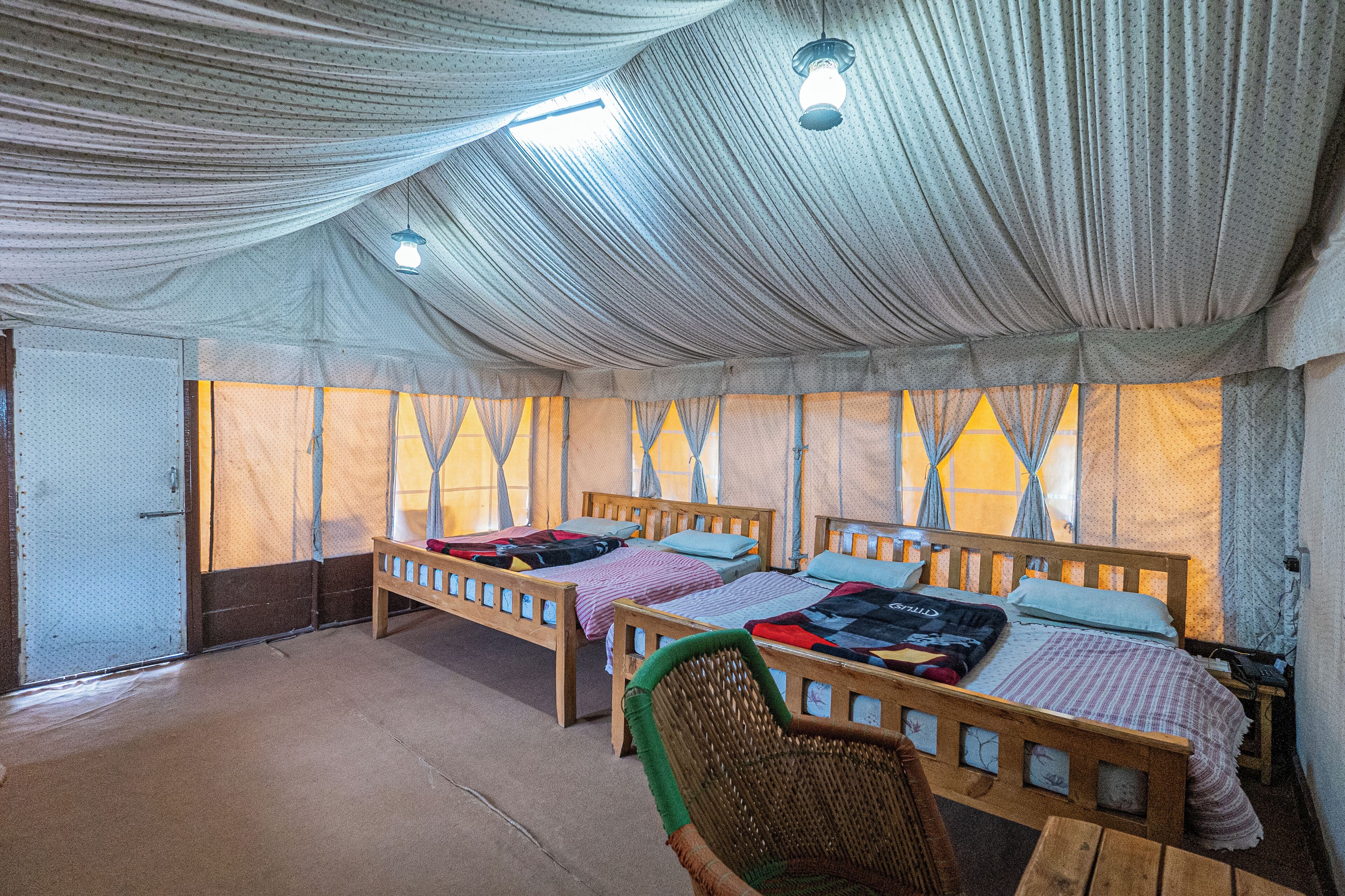 Premium bedding, desk, blackout curtains, iron/ironing board