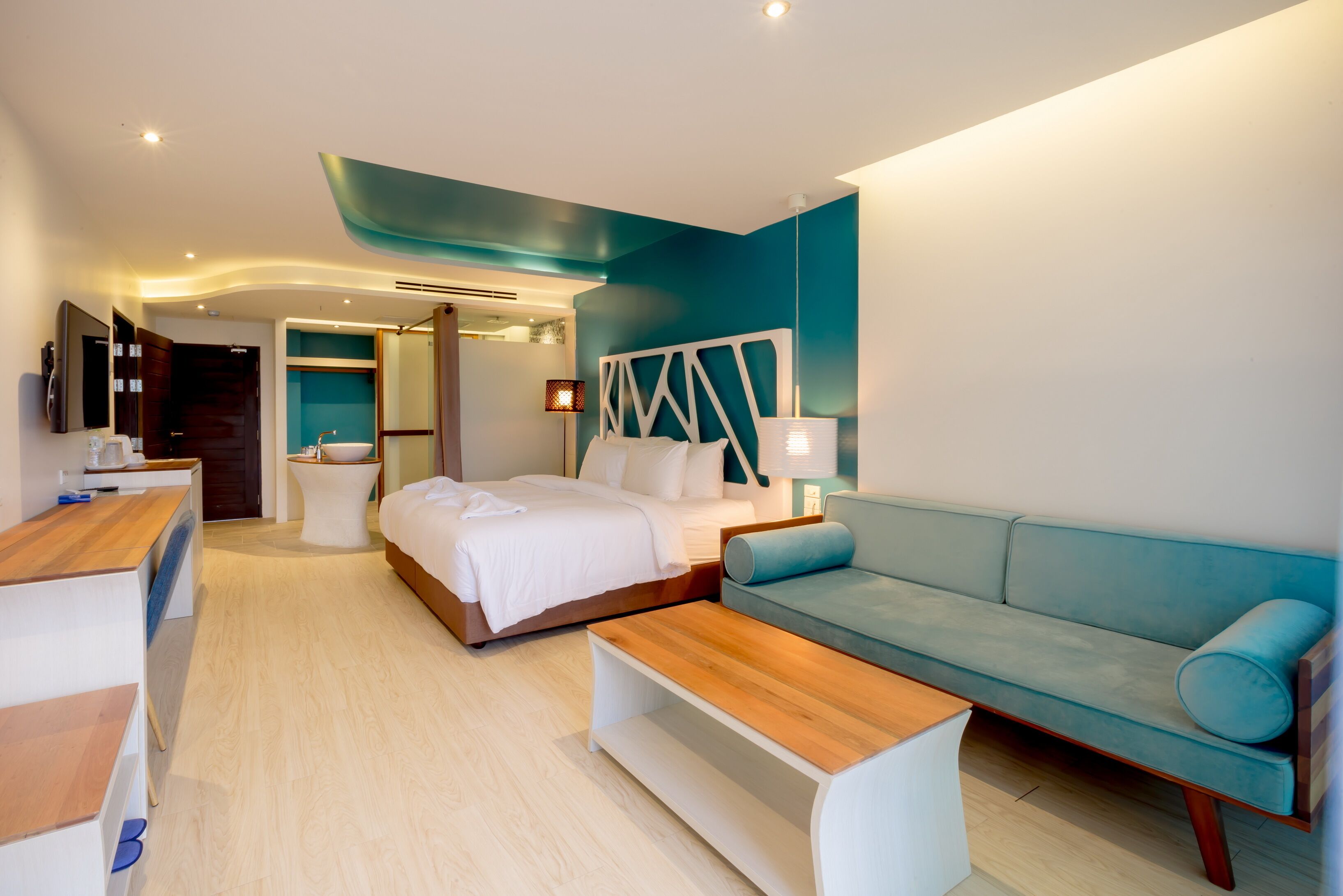 two bedrooms 1 king and 2 single beds - transfer from hua hin airport | minibar, in-room safe, blackout curtains, iron/ironing board