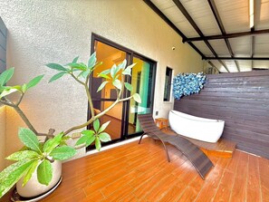 Quarto casal superior | Terraço/pátio