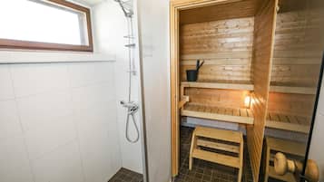 Apartment, 1 Schlafzimmer, Sauna | Schreibtisch, laptopgeeigneter Arbeitsplatz, Verdunkelungsvorhänge