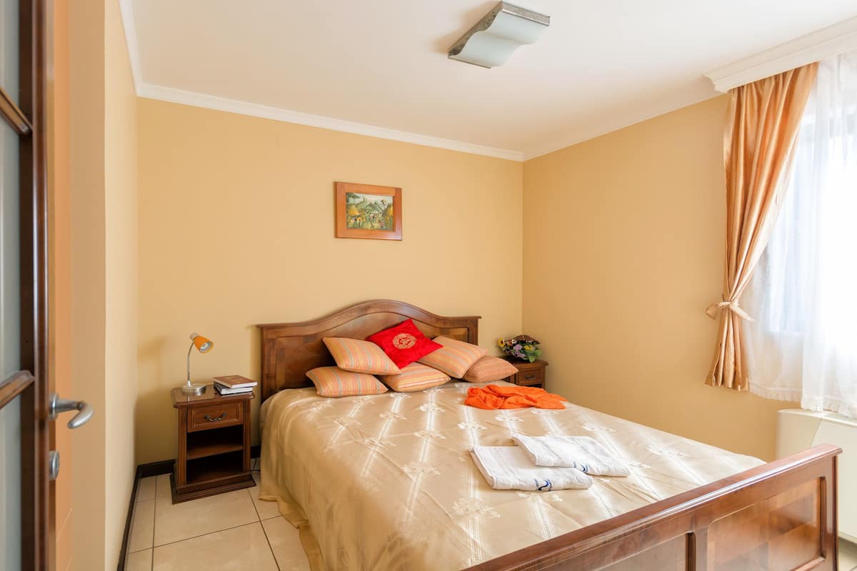 Apartment, 1 Bedroom, Terrace, Partial Sea View | 1 bedroom, in-room safe, iron/ironing board, WiFi (free)