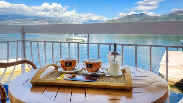 Apartment, 1 Bedroom, Terrace, Sea View | View from room - Aparthotel Villa Lav (Tivat)