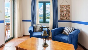 Apartment, 1 Bedroom, Terrace, Sea View | Living area | TV - Aparthotel Villa Lav (Tivat)