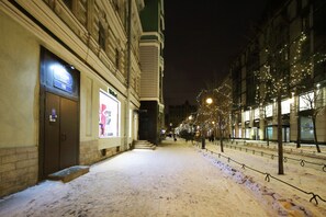 Front of property – evening/night