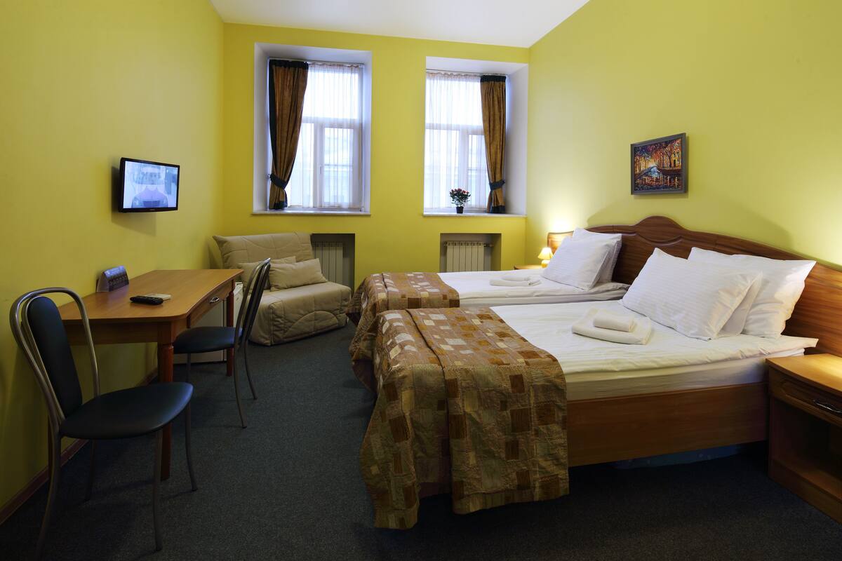 Desk, iron/ironing board, free cots/infant beds, free WiFi