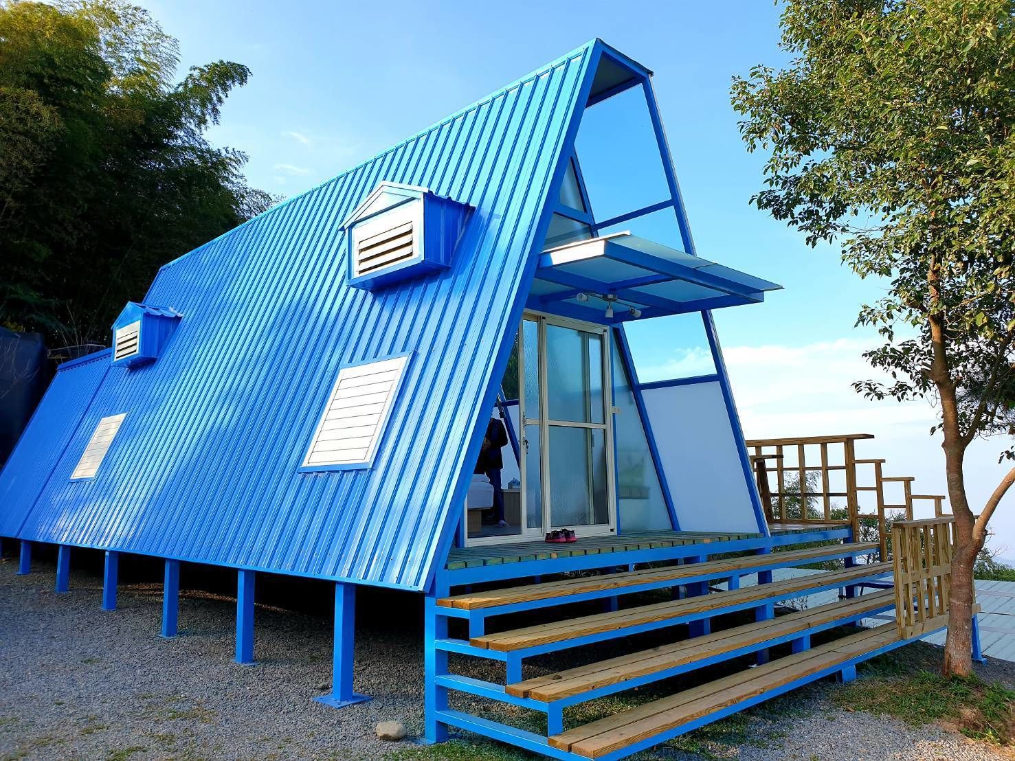 Chambre Quadruple Confort, 2 grands lits, baignoire, côté montagne | Terrasse/Patio