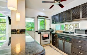 Fridge, microwave, coffee/tea maker