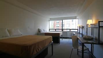 Standard Room, 2 Double Beds, Private Bathroom (No TV) | 1 bedroom, desk, laptop workspace, free WiFi