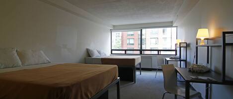 Standard Room, 2 Double Beds, Private Bathroom (No TV)