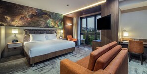 En 40-tommers LCD-TV med kabel-kanaler samt TV