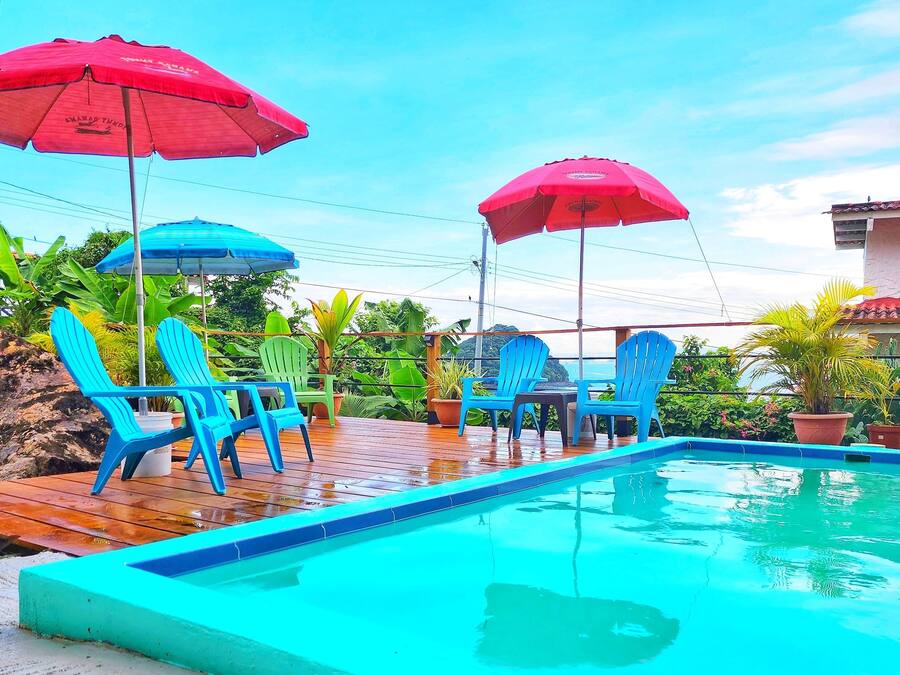 Outdoor pool, open 9:30 AM to 7:30 PM, sun loungers