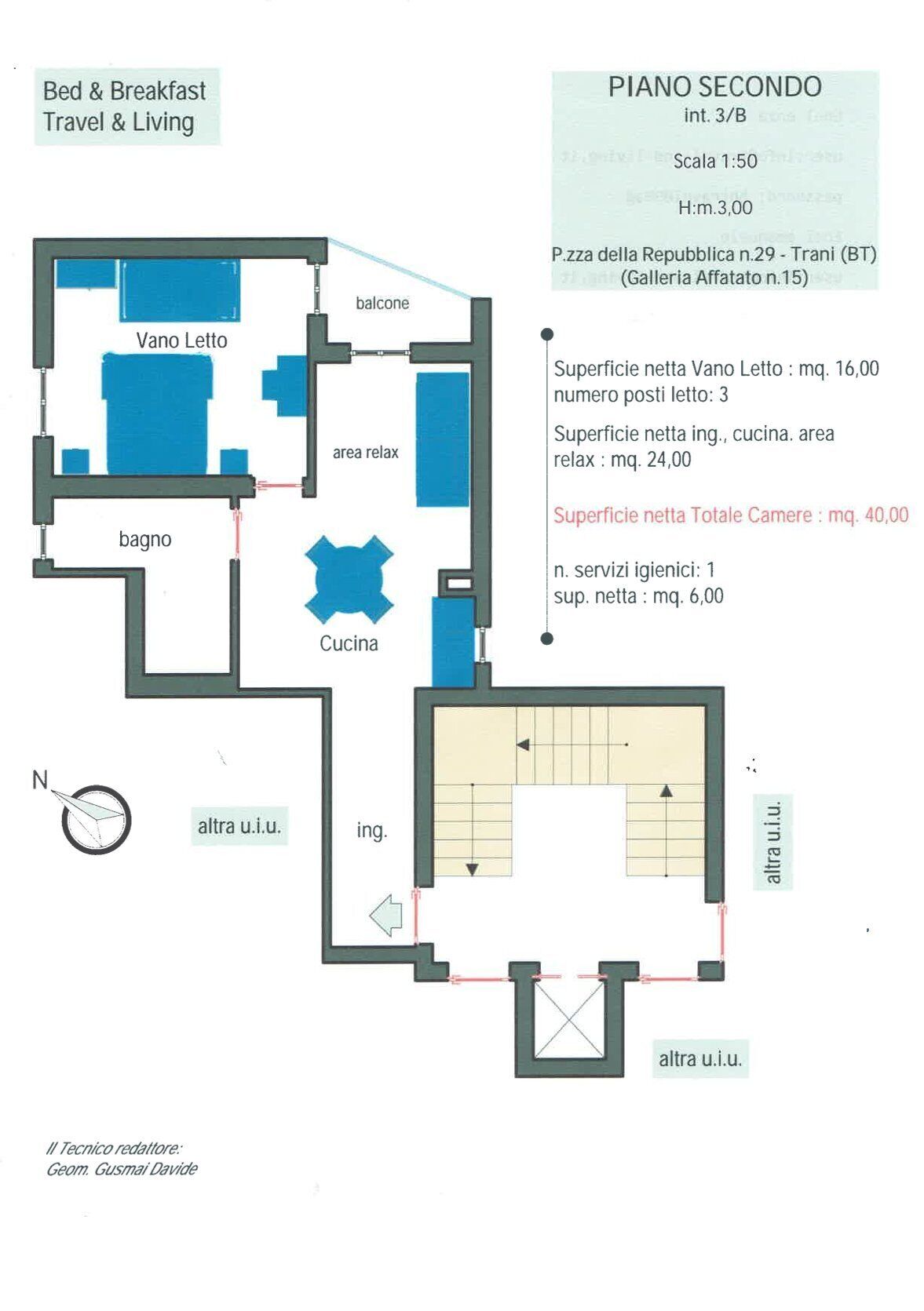 A floor plan of a hotel room with a balcony, a dining area, a kitchen, and a bathroom.