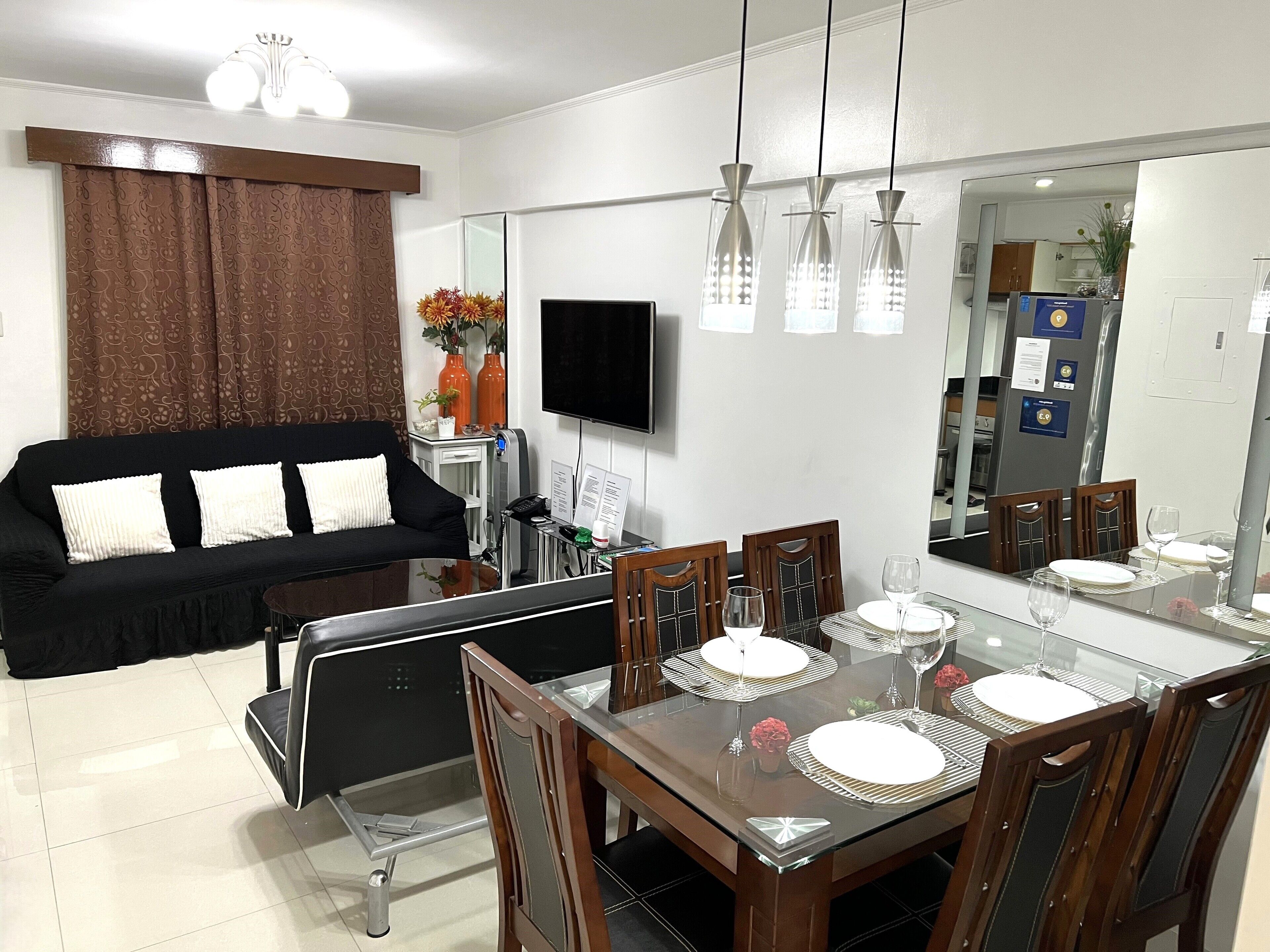 luxury apartment, 2 bedrooms, balcony | living area | tv, dvd player