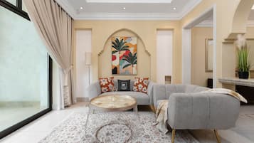 Appartement, 1 chambre | Coin séjour