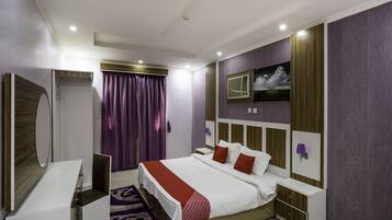 Minibar, blackout curtains, soundproofing, iron/ironing board