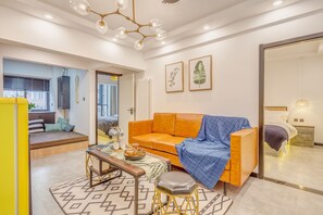 Superior-Apartment, 2 Schlafzimmer | Wohnbereich