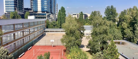 Blick von der Unterkunft
